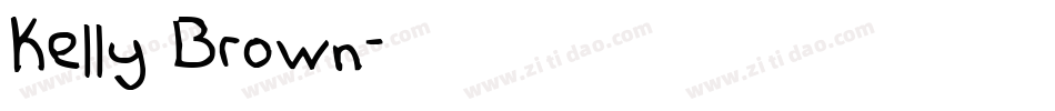 Kelly Brown字体转换